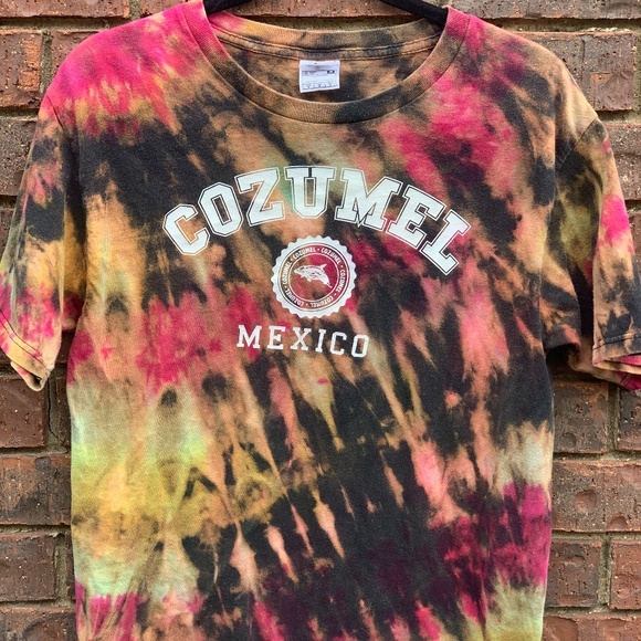 Tops - Cozumel Upcycled Ice Dye T Shirt
